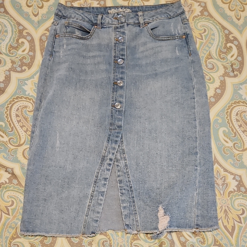3 For $15 Wild Fable Jean Skirt